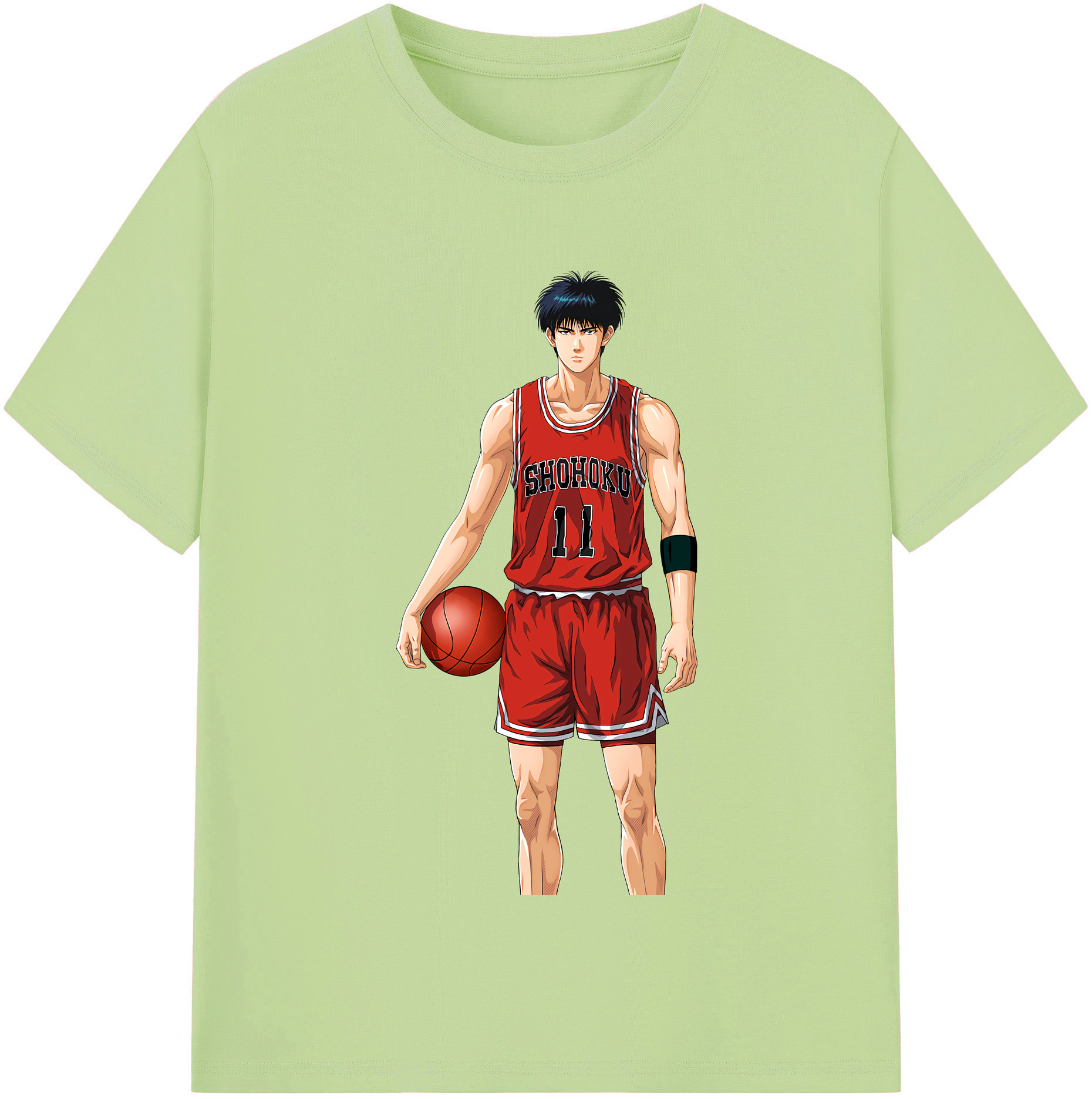 SLAM DUNK／スラムダンク 綿100％半袖Tシャツ（フロントプリント）